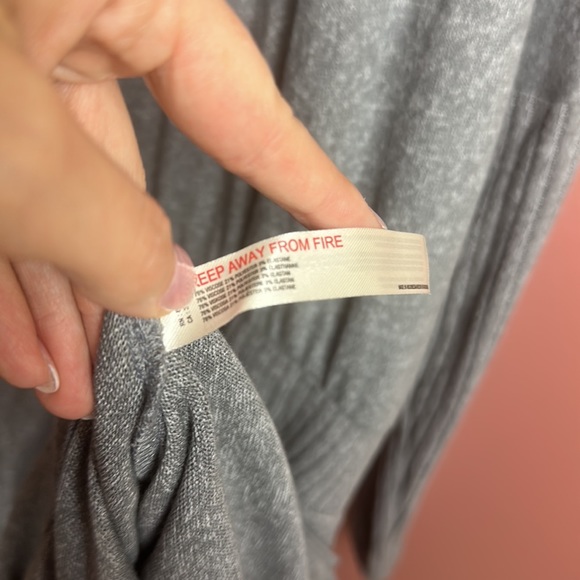 NWT Anthropologie Daily Practice draped cowl neck gray midi dress size XL - Picture 9 of 10